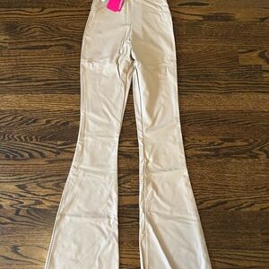 Commando faux leather wide leg leggings